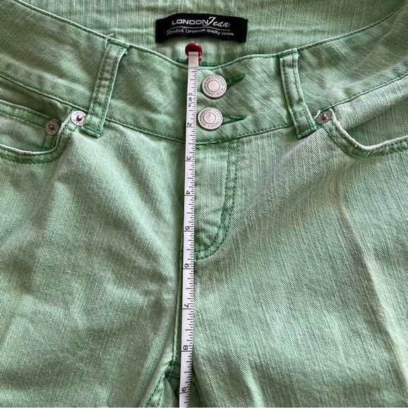 London Jean Mint Green Denim Jeans - Picture 8 of 12